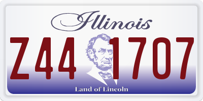 IL license plate Z441707