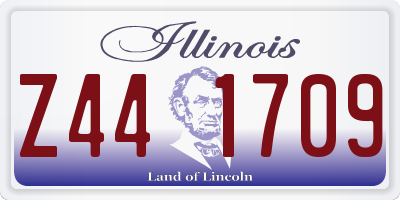 IL license plate Z441709