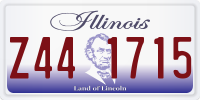 IL license plate Z441715