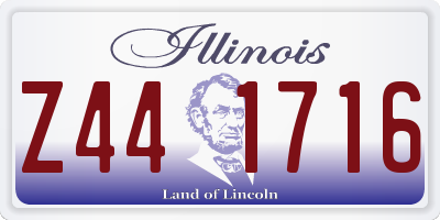 IL license plate Z441716