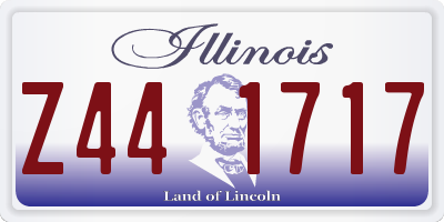 IL license plate Z441717