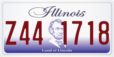 IL license plate Z441718