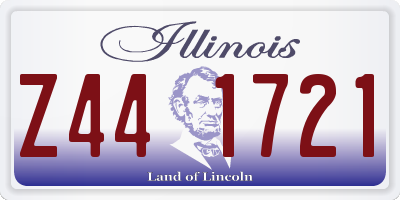 IL license plate Z441721
