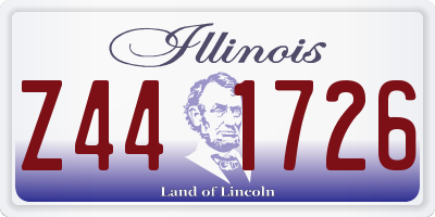 IL license plate Z441726