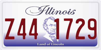 IL license plate Z441729