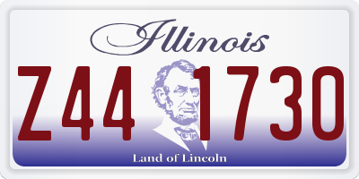 IL license plate Z441730