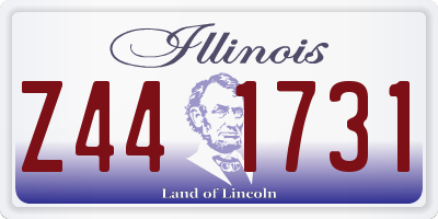 IL license plate Z441731