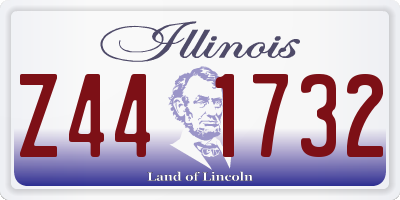IL license plate Z441732