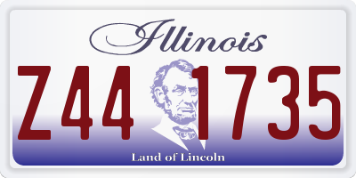 IL license plate Z441735