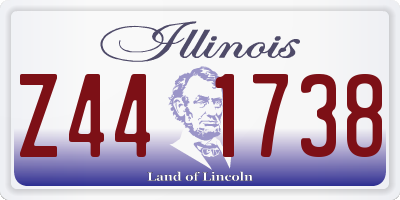 IL license plate Z441738