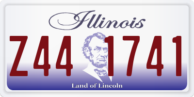 IL license plate Z441741