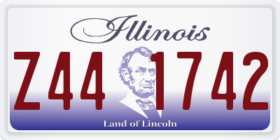 IL license plate Z441742