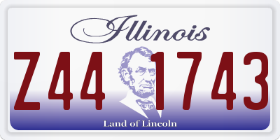 IL license plate Z441743