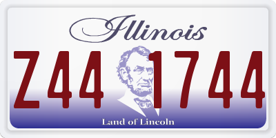 IL license plate Z441744