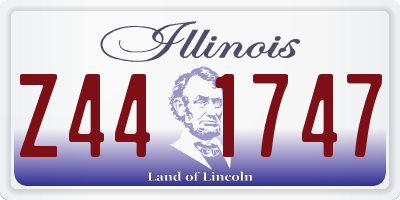 IL license plate Z441747