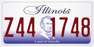 IL license plate Z441748
