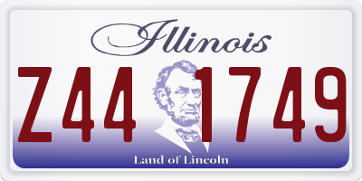 IL license plate Z441749