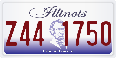 IL license plate Z441750
