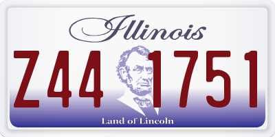 IL license plate Z441751