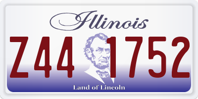 IL license plate Z441752