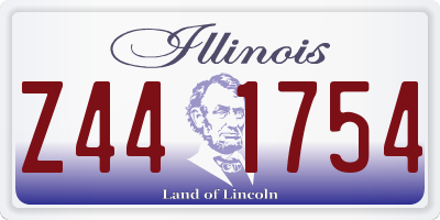 IL license plate Z441754