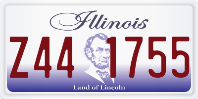 IL license plate Z441755