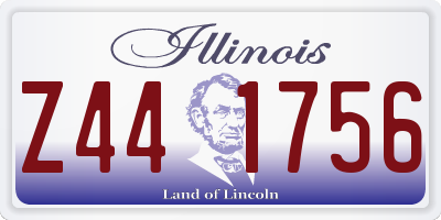 IL license plate Z441756