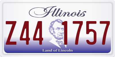IL license plate Z441757