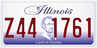 IL license plate Z441761