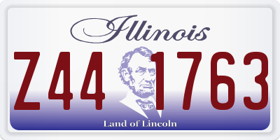 IL license plate Z441763