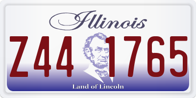 IL license plate Z441765