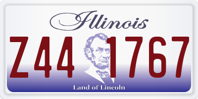 IL license plate Z441767