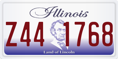 IL license plate Z441768
