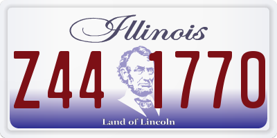 IL license plate Z441770