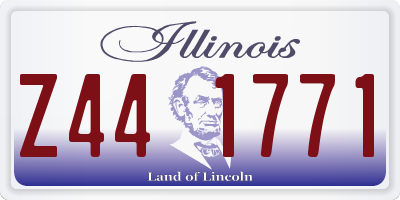IL license plate Z441771