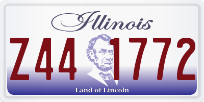 IL license plate Z441772