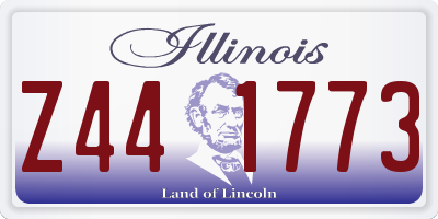 IL license plate Z441773