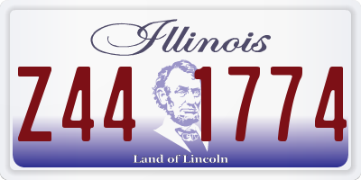 IL license plate Z441774