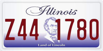 IL license plate Z441780