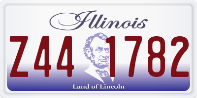 IL license plate Z441782