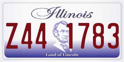 IL license plate Z441783