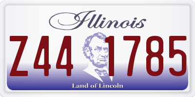 IL license plate Z441785