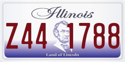 IL license plate Z441788