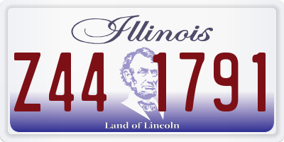 IL license plate Z441791