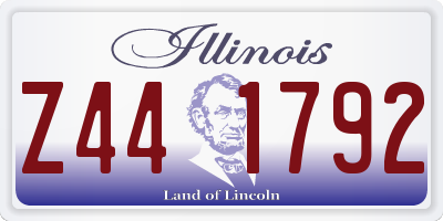 IL license plate Z441792