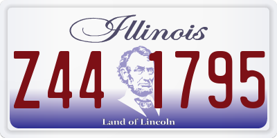 IL license plate Z441795