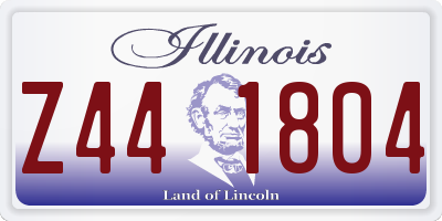 IL license plate Z441804