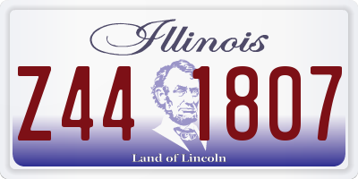 IL license plate Z441807