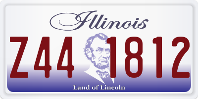 IL license plate Z441812