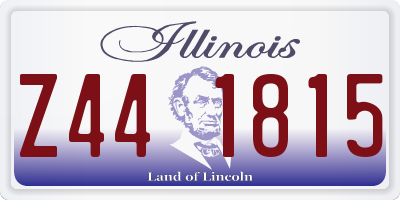 IL license plate Z441815